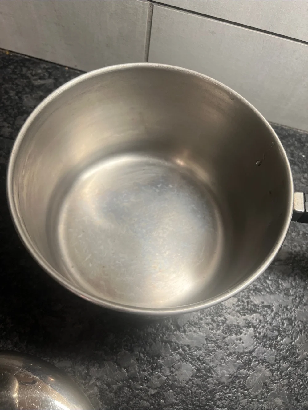 Vintage Farberware Stainless Steel Double Boiler Saucepan Black Handles 2 1/2 qt